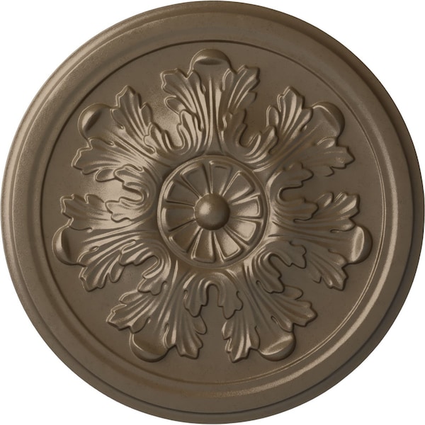 Ekena Millwork Legacy Acanthus Ceiling Medallion (Fits Canopies up to 3 1/2"), 12 3/4"OD x 7/8"P, Warm Silver CM12LEWSS - main